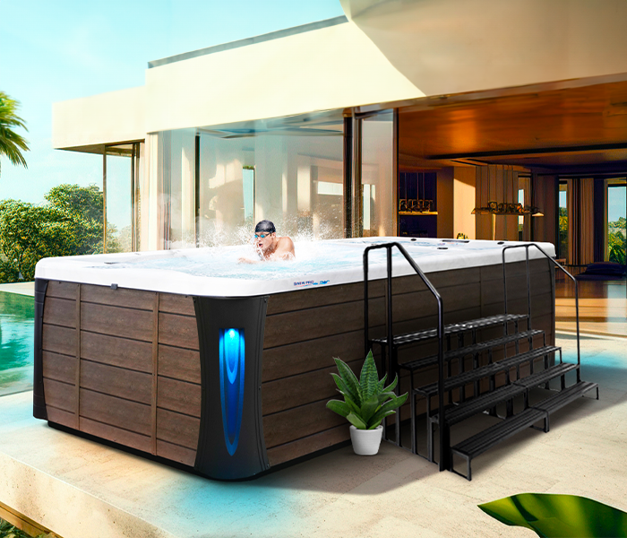 Calspas hot tub being used in a family setting - Trondheim